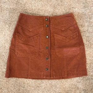 Free People Suede Skirt